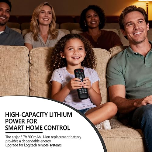 Miniatura 6 de Paquete de 2 baterías de repuesto para Logitech Harmony One 720 850 880 880 880 Pro 885 890 890 Pro 900 900 Pro MX-880 MX-890 Remote R-IG7 NTA2340