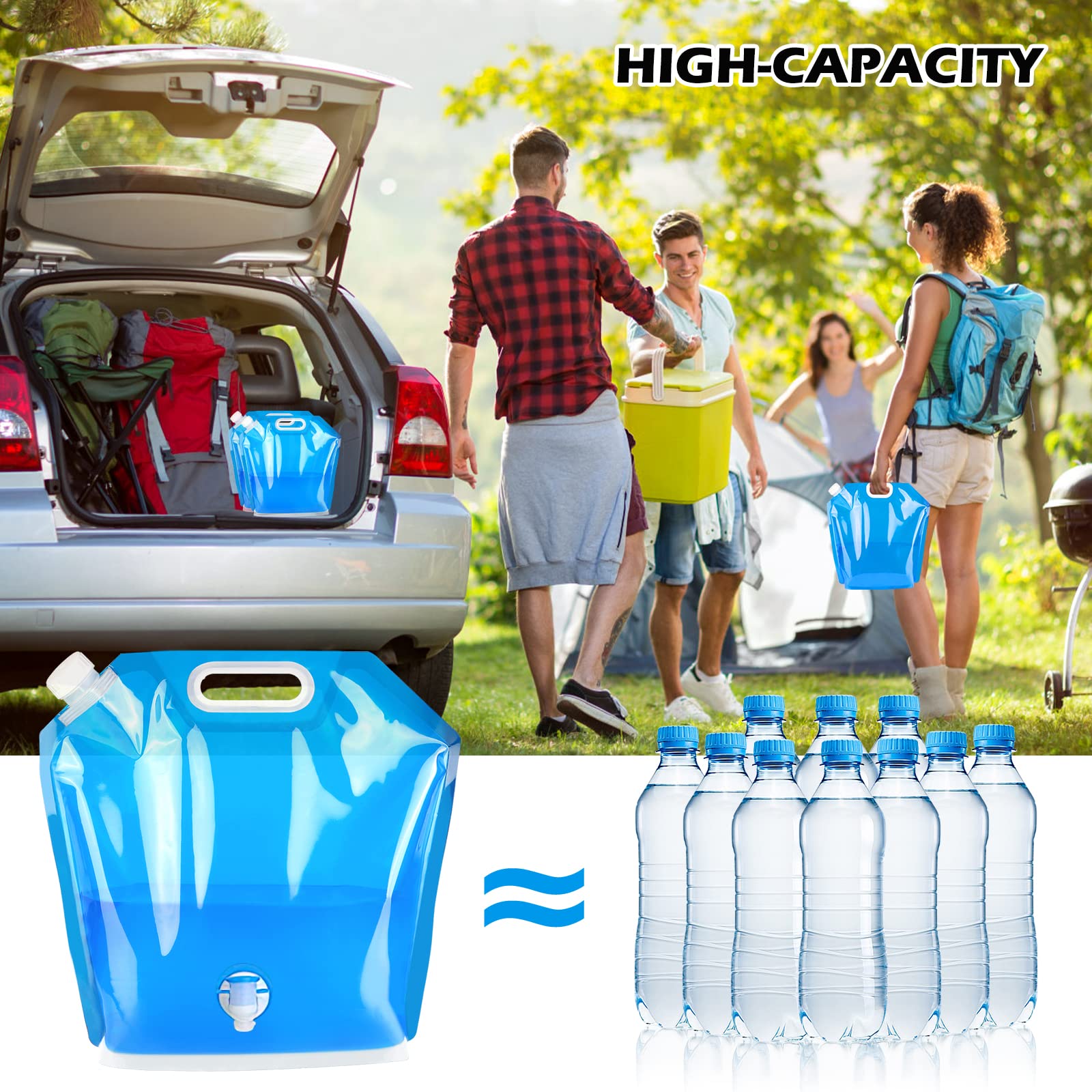 Serbatoio Acqua 10 Litri KOTARBAU Con Rubinetto - Tanica Per Campeggio E Casa, Bianco - Foto 3