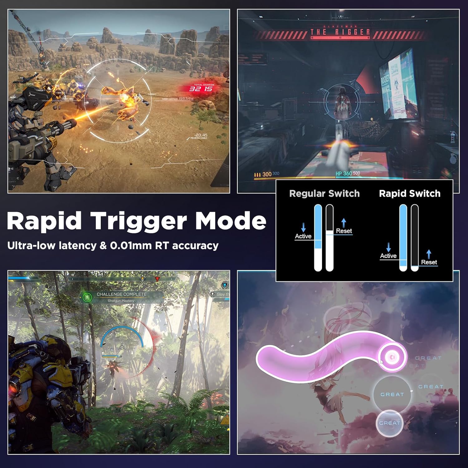 Rapid Trigger Mode explanation with gaming examples