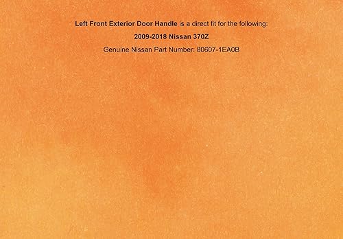 Miniatura 4 de OEM 2009-2018 370Z Manija de puerta exterior delantera izquierda 80607-1EA0B