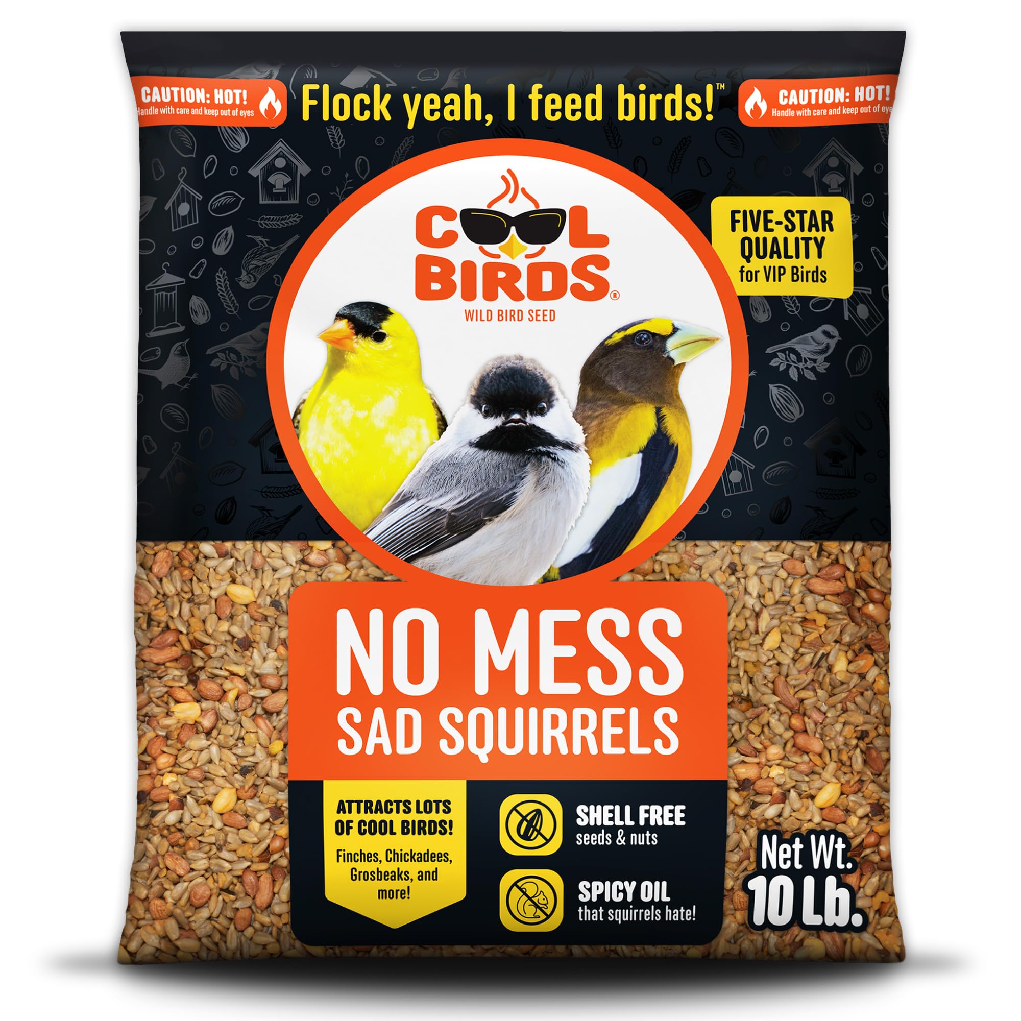 Cool Birds Sad Squirrels Hot Bird Seed