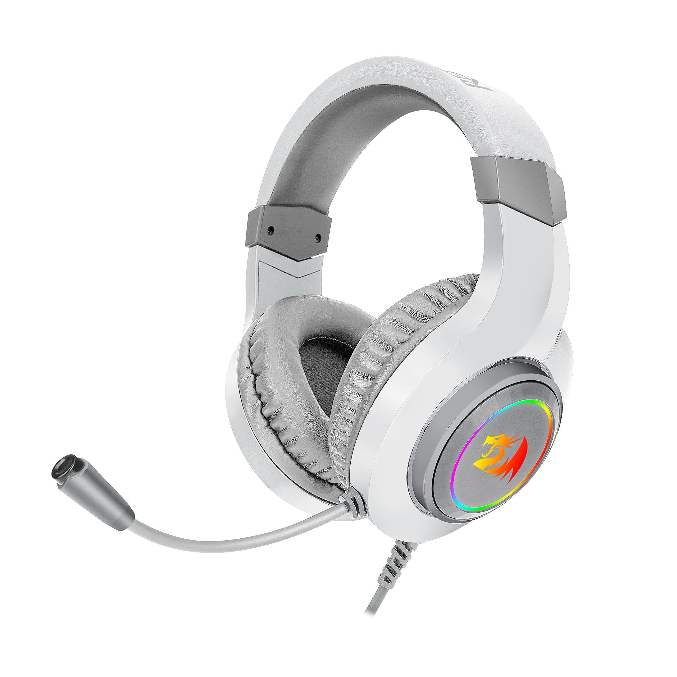 Redragon Hylas RGB Wired Gaming Headset with Microphone (H260, White)