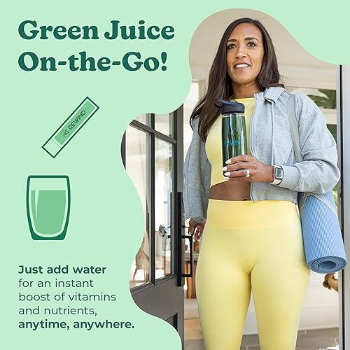 Miniatura 4 de Rewind Best Tasting Vita Variety Sample Stick Pouch Super Greens Powder Packets Deliciosa mezcla de bebida de jugo verde con sabor increíble Más