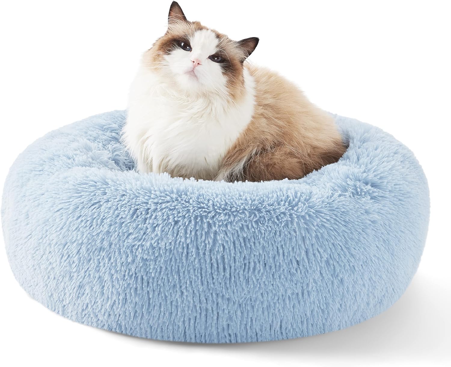 Bedsure Calming Cat Bed for Indoor Cats Small Washable