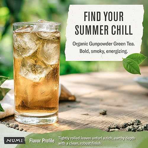 Vista 31 de Numi - Té verde de jazmín orgánico, 100 bolsas de té por caja (el embalaje puede variar)