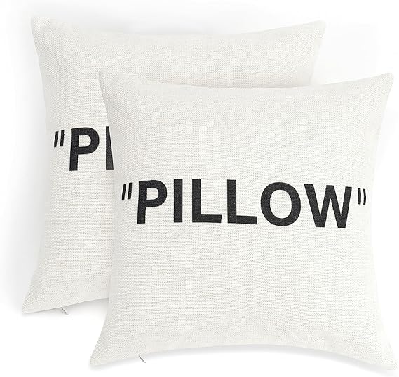 TwoDays Hypebeast Room Decor, Off White Inspired PILLOW