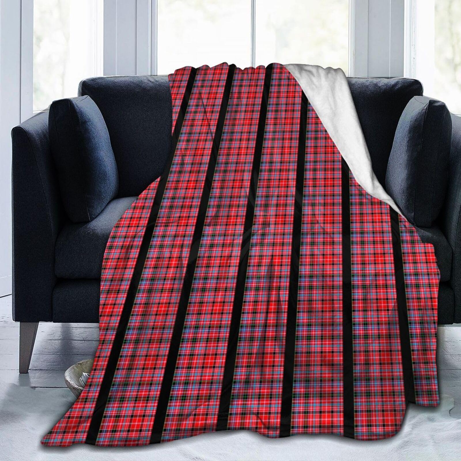 Clan Meikle Tartan Ultra-Soft Micro Fleece Blanket 3D Fashion Print All Season Couch Sofa Warm Bed Throw Blanket 80"X60"