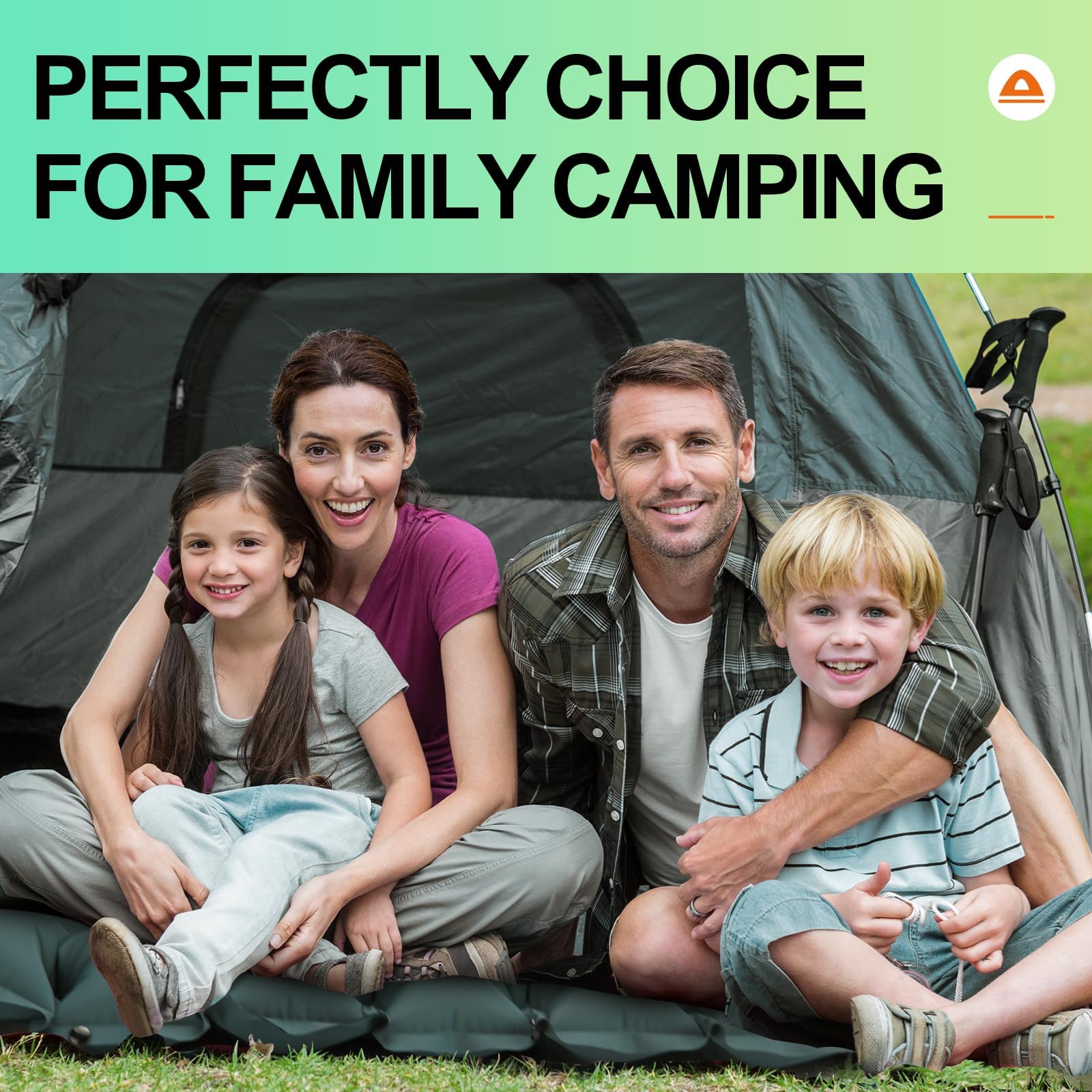 Luftmatratze Camping Ultraleichte Isomatte Camping mit Fußpresse Pumpe, Aufblasbare Matratze für Outdoor Wandern Backpacking Strand, Camping Matratze