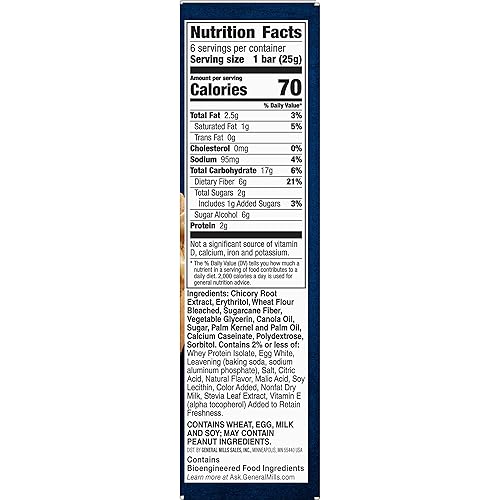 Vista 153 de Fiber One Barras de proteínas masticables, nueces de caramelo, bocadillos de proteínas, 1.17 onzas, 5