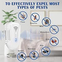 Vista 4 de 2025 Upgraded Version Ultrasonic Pest Repeller 6 Pack, Mouse Repellent Indoor Plug in, Insect Ultrasonic Repellent for Bugs Roach Insect Mice Spider