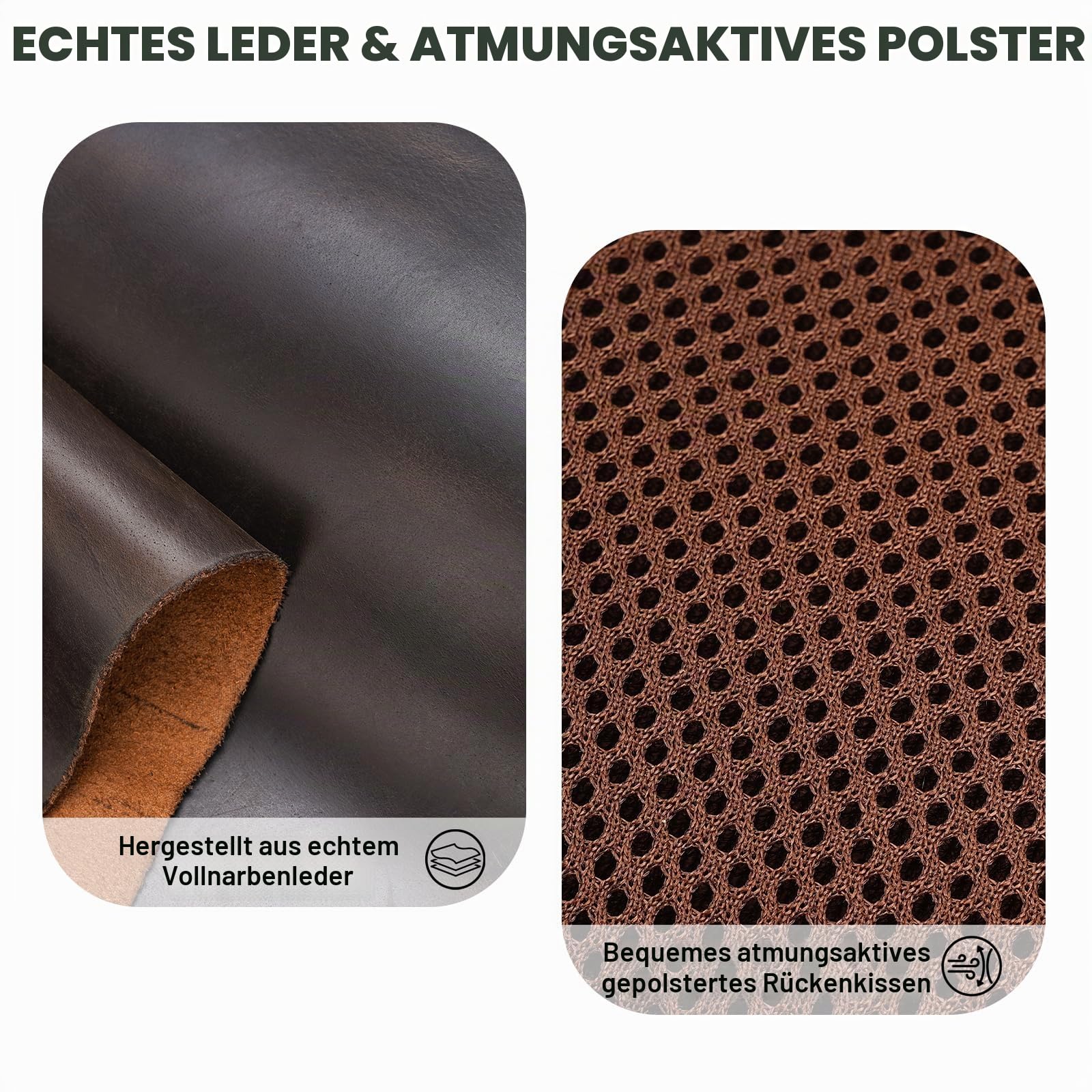 TIDING Umhängetasche aus Leder für Herren, Umhängetasche, Diebstahlschutz, kleiner Rucksack für Reisen, Arbeit, Alltag