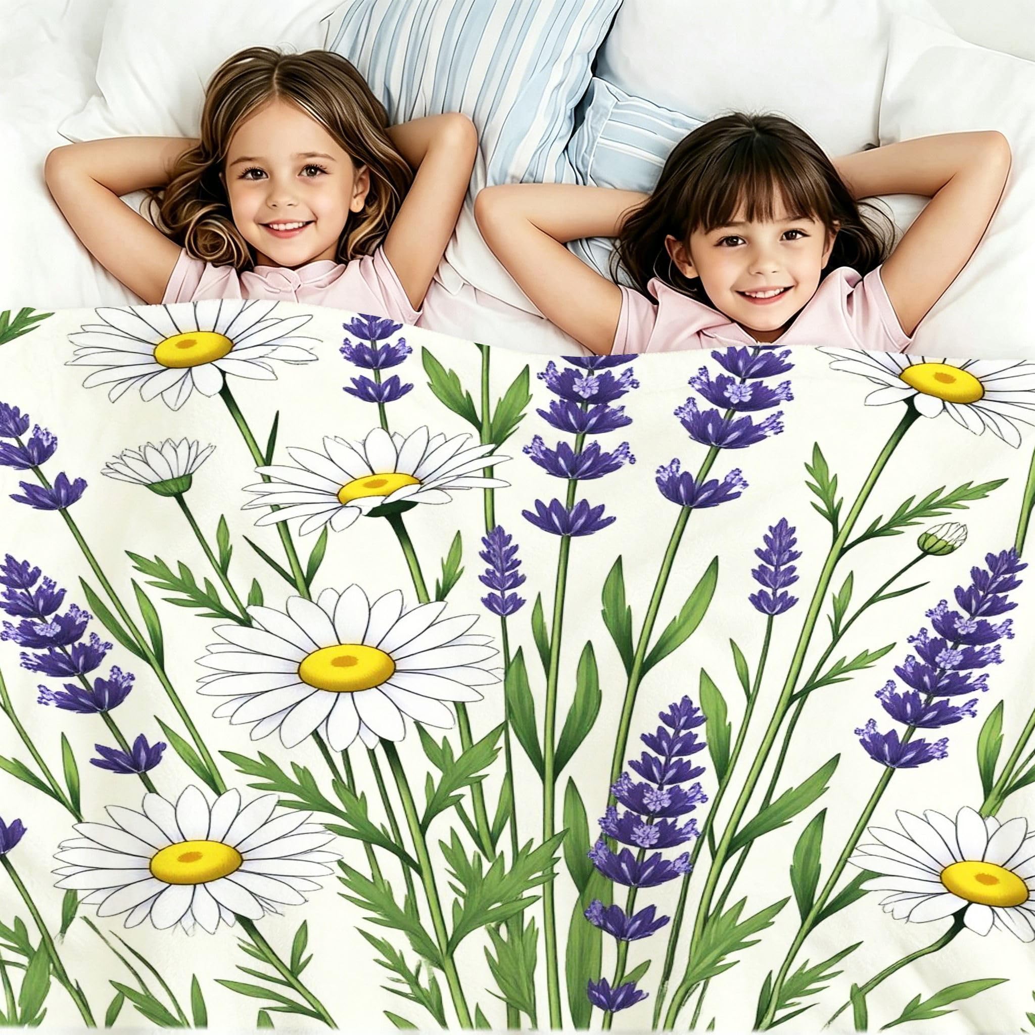 Wärme Dick Fleecedecke 220X240 cm Violette Blumen, ZQ714