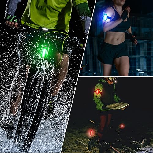 Miniatura 4 de Retisee 15 luces LED para correr para corredores, seguridad de alta visibilidad, luces de kayak, advertencia, caminar por la noche, equipo de