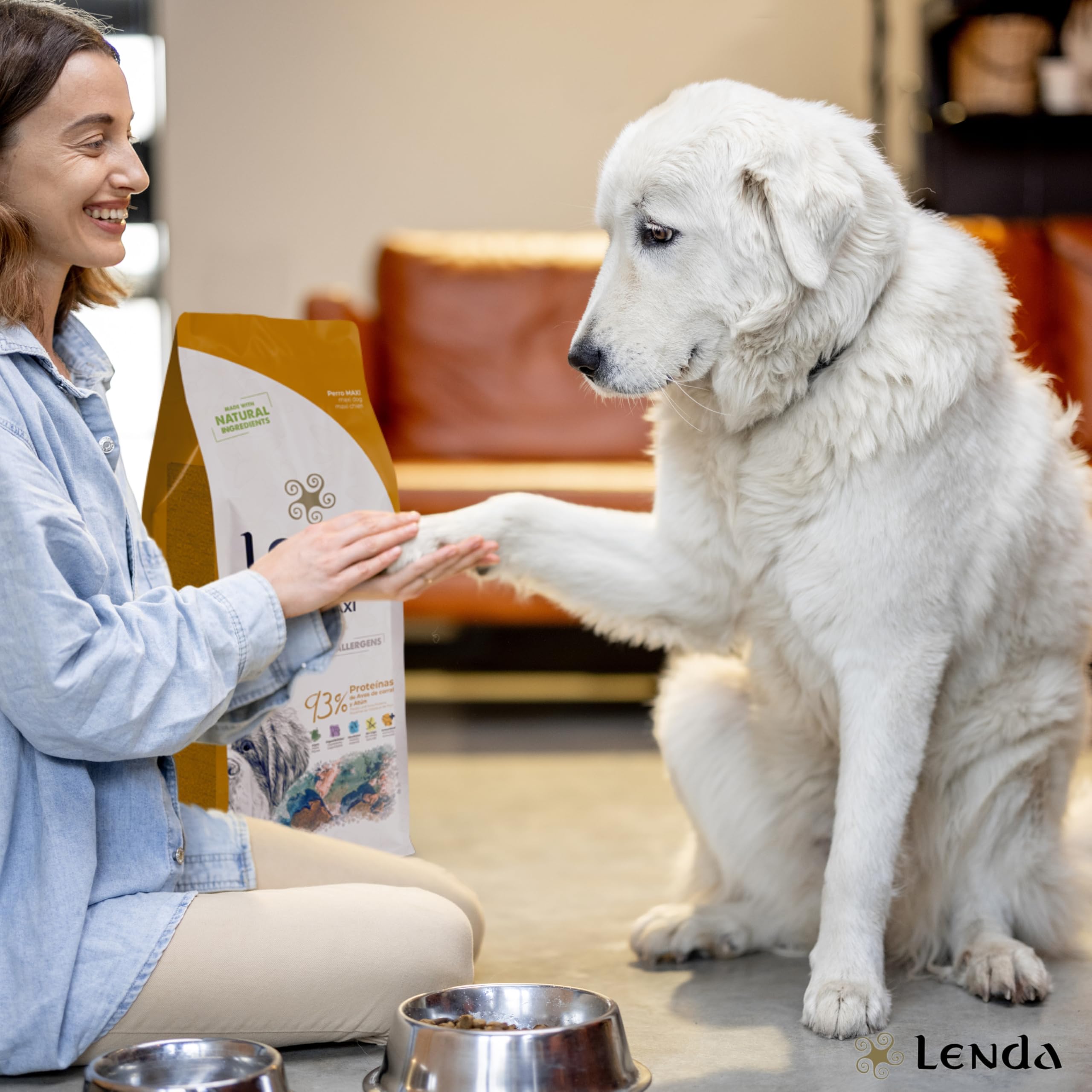 Lenda Chicken Maxi 12kg - Pienso para Perros Jóvenes y Adultos | Razas Grandes y Gigantes | Comida para Perros Grandes Rica en Pollo | Natural