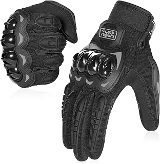 COFIT Full Finger Touchscreen Motorcycle Gloves Men Women Black Medium - BMX ATV MTB Cycling Motocross