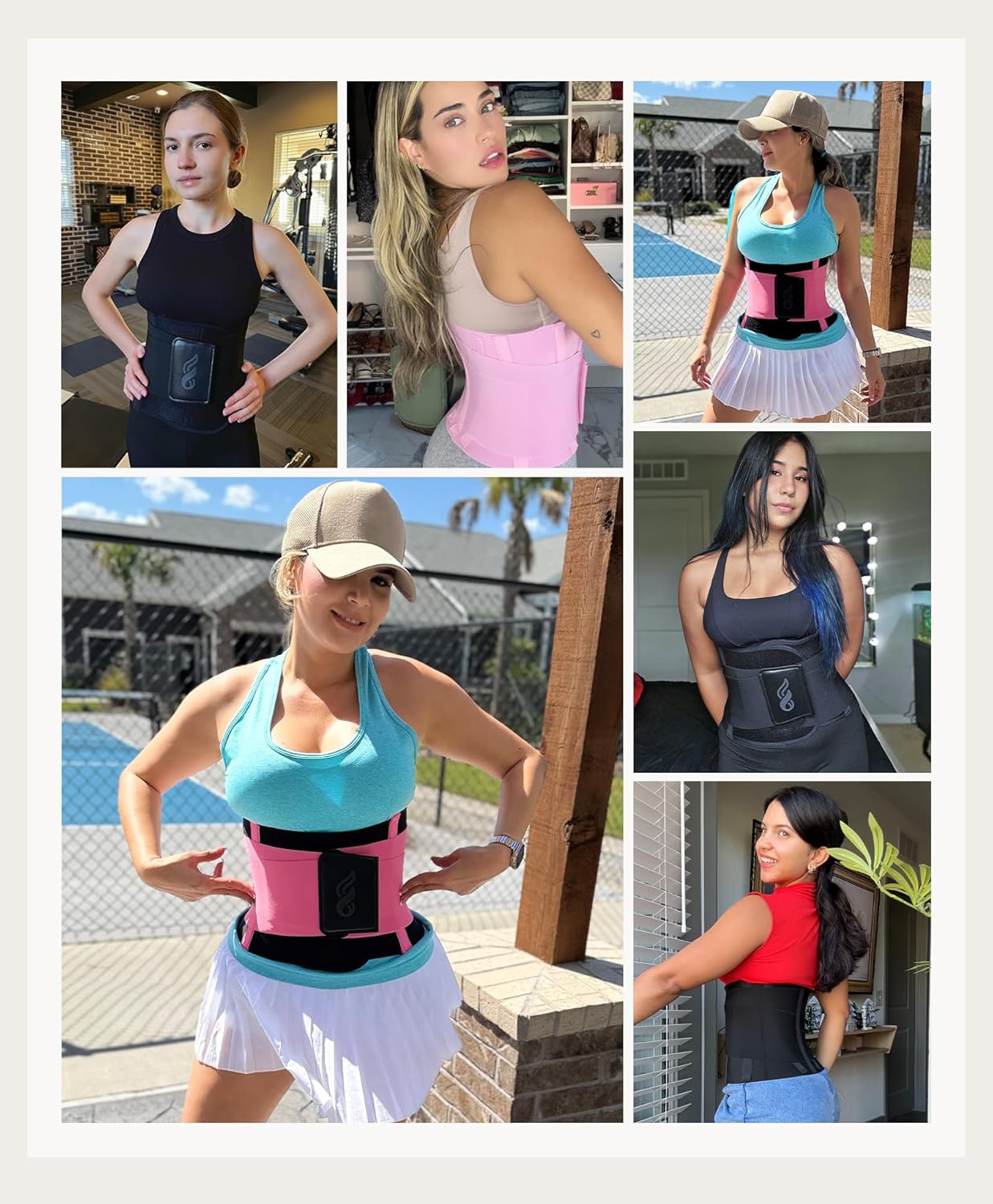 FeelinGirl Waist Trainer Belt for Women Waist Cincher Waist Trimmer Corset Adjustable Hook Loop Tummy Control Slimming - Image 6