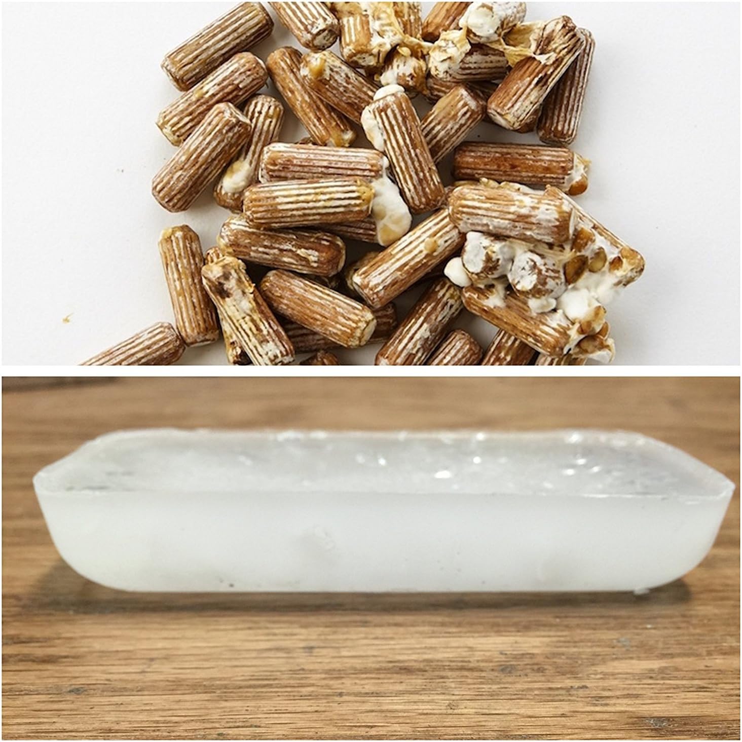 Spawn and Wax Combo - Oyster Mushrooms Mushroom Mycelium Plug Spawn - 100 Count Plugs - 3oz Wax Grow Edible Gourmet & Medicinal Oyster Fungi On Trees & Logs