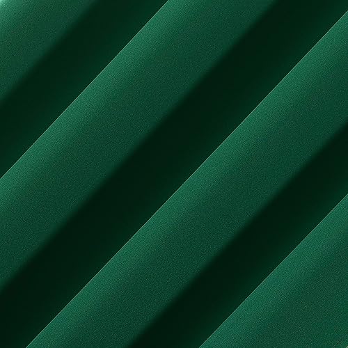Miniatura 4 de Sun Zero Rianna Panel de cortina 100 % opaca con bolsillo para barra, calidad de teatro, 40 x 84 pulgadas, color verde malaquita