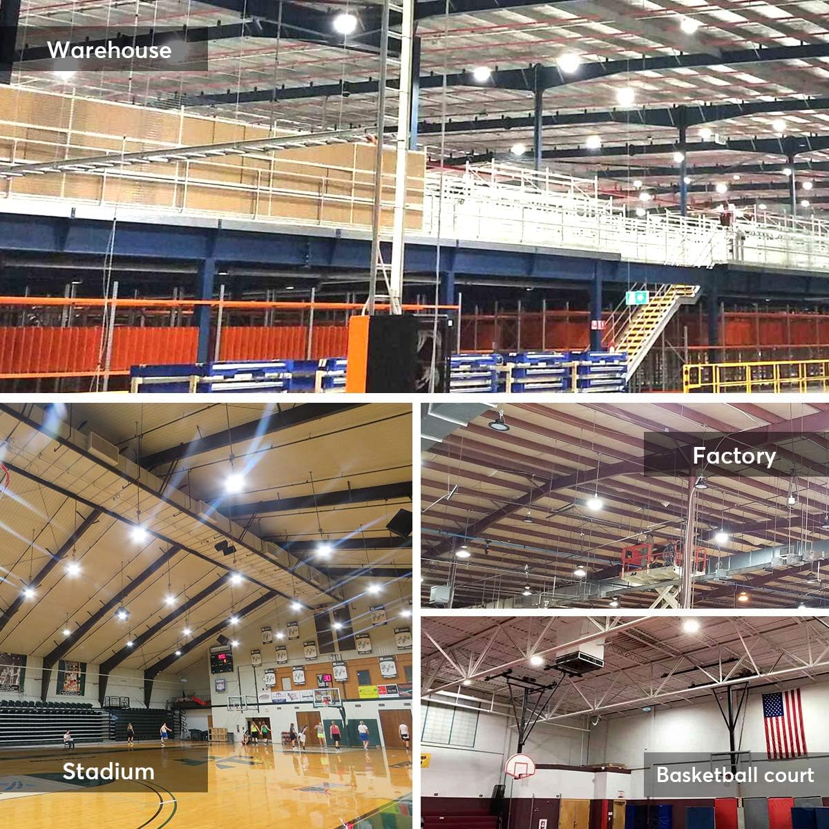 Buy 1 get 1 EHH UFO Led High Bay Light, 200W 28000Lm Commercial Bay Lighting, UL&DLC Certified, 5000K 1-10V Dimmable, AC100-277V, IP65 Waterproof Suitable for Warehouse Shop Factory Stadium Up To 60% OFF EHH UFO Led High Bay Light, 200W 28000Lm Commercial Bay Lighting, UL&DLC Certified, 5000K 1-10V Dimmable, AC100-277V, IP65 Waterproof Suitable for Warehouse Shop Factory Stadium