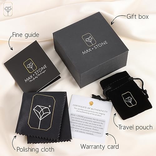 Miniatura 5 de Tienda Collection 925 Sterling Silver 6mm Cushion Cut Gemstone Stud Earrings for Women with Butterfly Backs