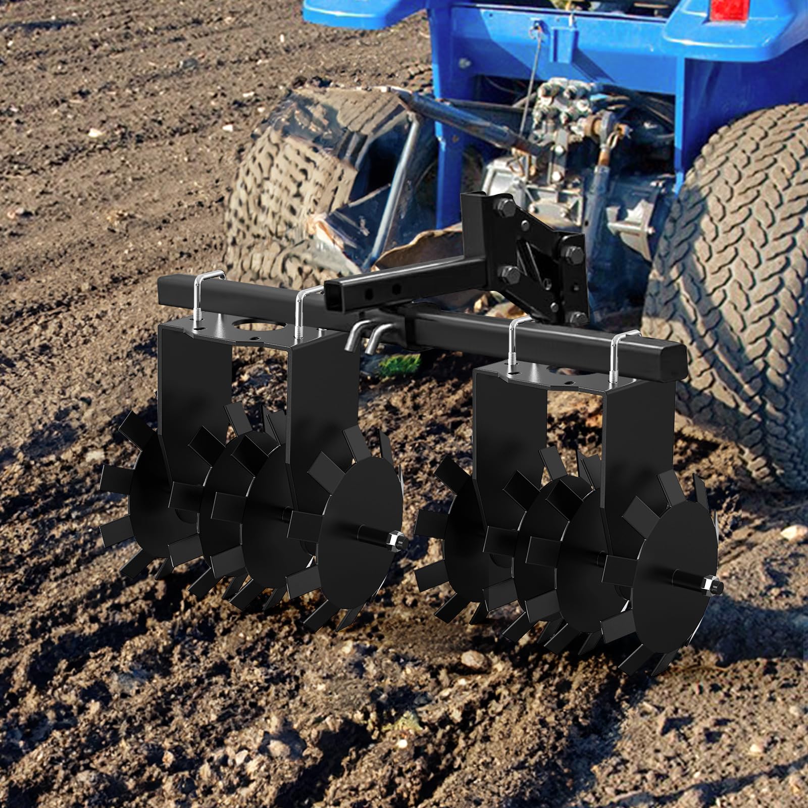 Atv Disk Harrow 35hp Tractor Implement Hydraulic Plough 4ft Atv 4