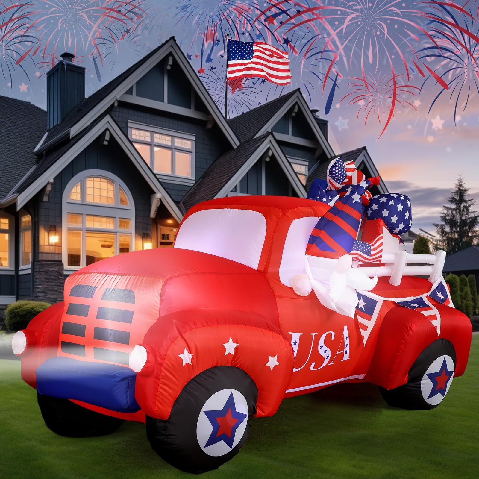 Camuland Eagle Inflatable, 6 FT Fourth of July Inflatable