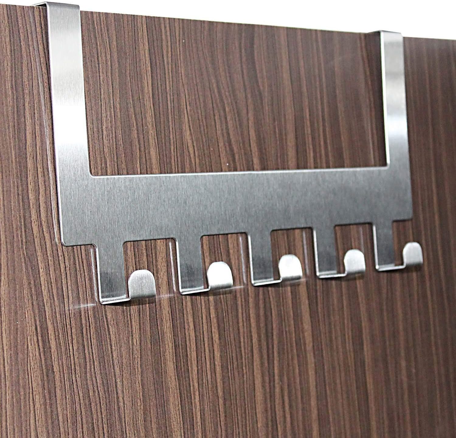 Slyford Carbon Steel 2 Pc Heavy Duty Over Door Hanger For Cloths, Towel