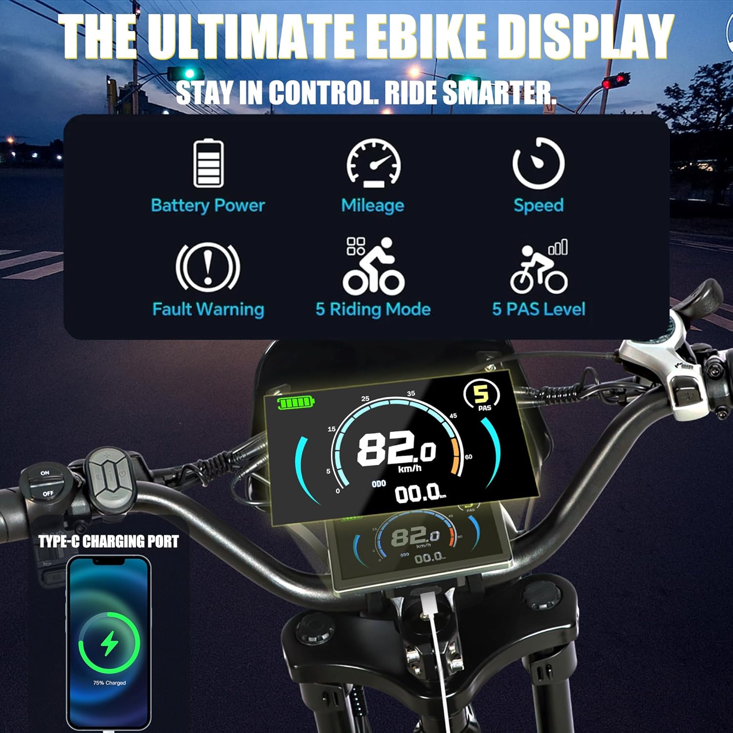 Electric Bike for Adults 6000W Peak Motor 45MPH Electric Dirt Bike 60V 30AH Battery 120 Max Miles Full Suspension Hydraulic Brakes Ebikes for Adults 20" Fat Tire E Bike