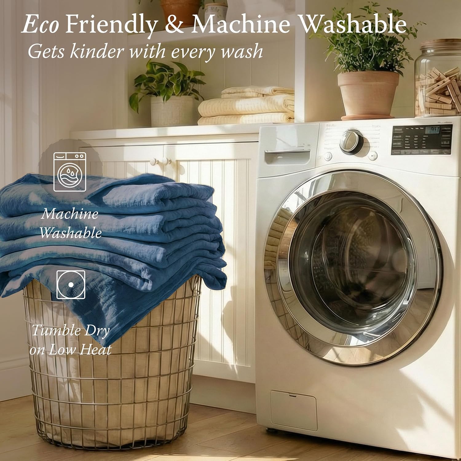 Threadmill Muslin King Blanket | 4 Layer 100% Cotton Gauze Summer Blanket | Soft, Breathable, and Cozy for All Seasons | Lighweight King Size Blanket for Bed | Folkstone Blue - Image 7