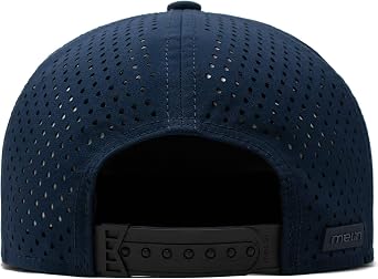 melin Trenches Icon Hydro, Performance Snapback Hat, Water-Resistant Flat Bill Caps for Men & Women, Golf, Running or Workout
