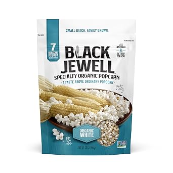 Black Jewell Organic Popcorn, Organic Select White, 28.35oz Pack of 1