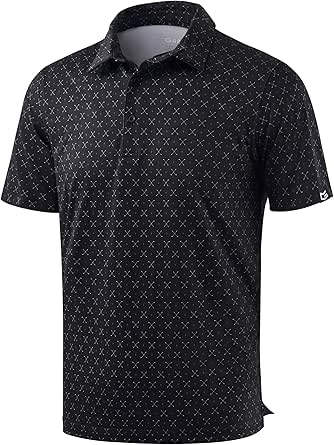 Men's Short Sleeve Dry Fit Polo Golf Shirt