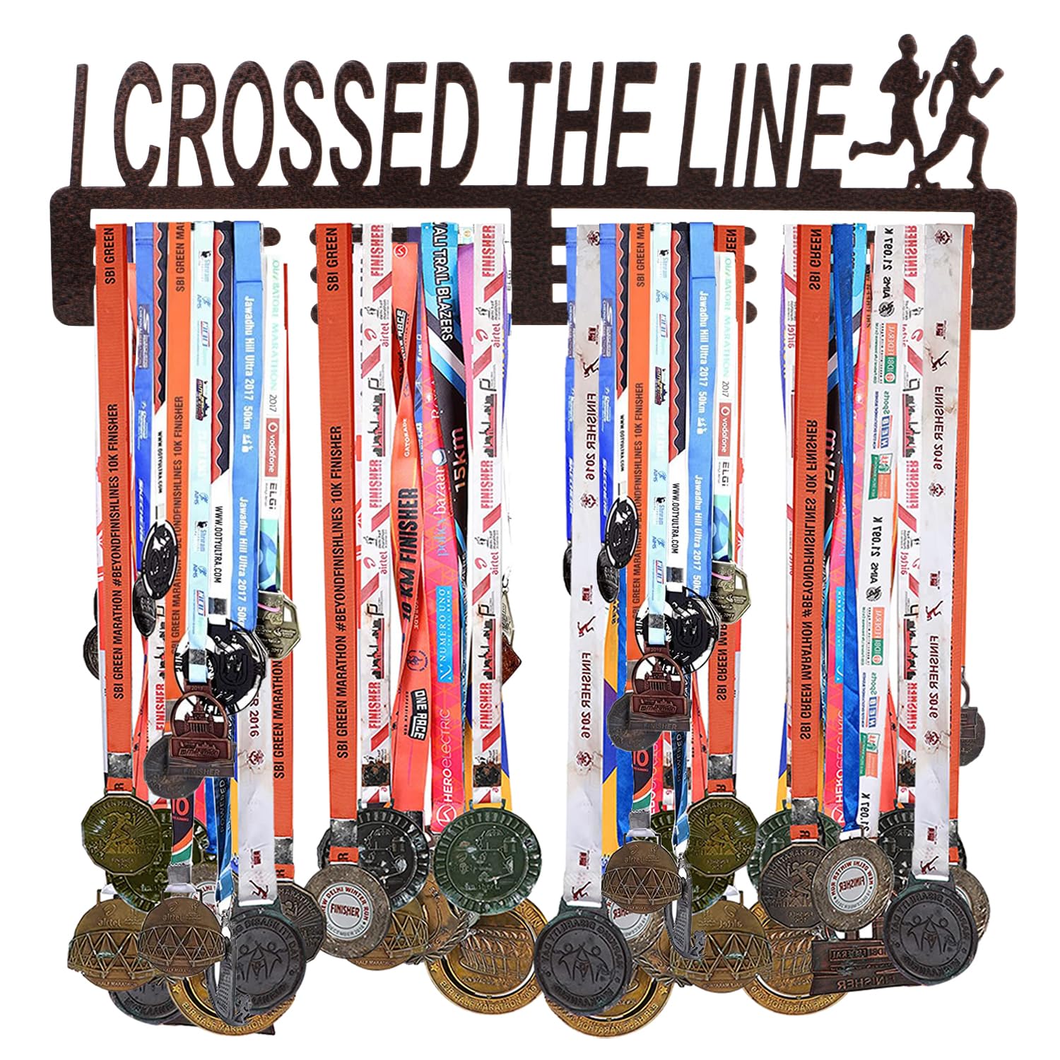Seahz Artworks Medal Holder for Wall |Medal Hangers for Wall | I Crossed Brown Medal Holder Display Holds Upto 24-30 Medals (B0CJRMNPFG) Amazon Price History, Amazon Price Tracker