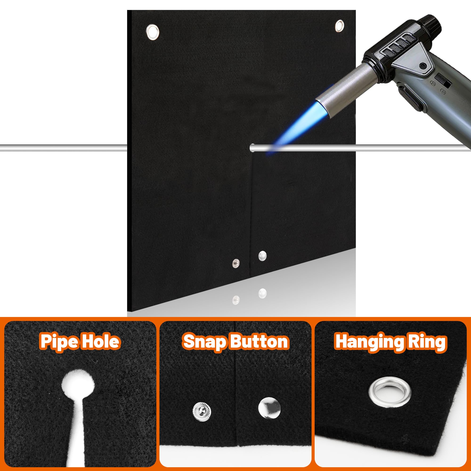 Fireproof Welding Blanket - 2 Pack, Heat Protection -5 Fireproof Welding Blanket - 2 Pack, Heat Protection -5