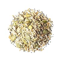 Vista 3 de Food to Live - Mezcla de supersemillas crudas orgánicas chía, lino, cáñamo, calabaza y girasol, 1.5 libras - Mezcla de semillas enteras sin OMG
