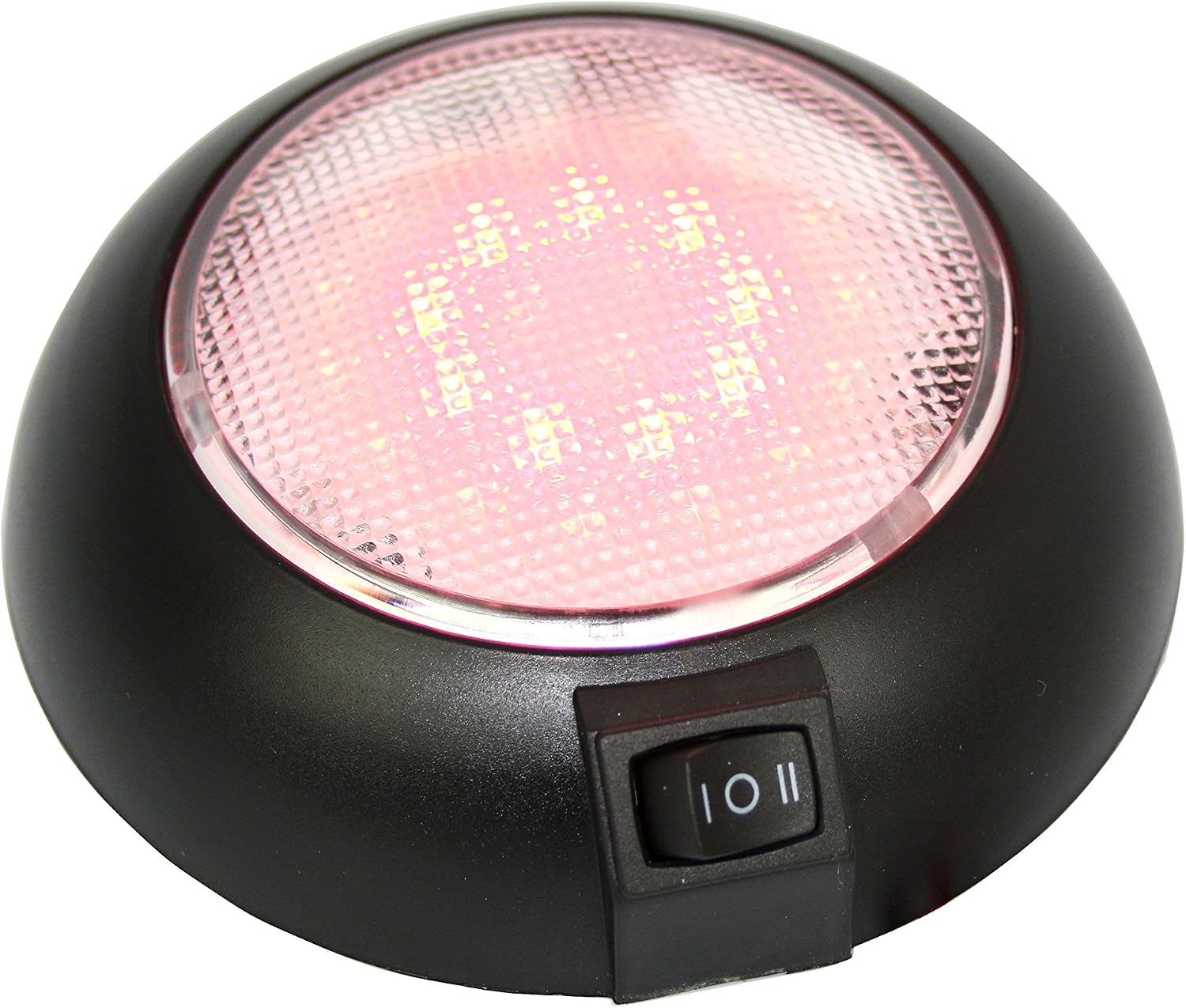 LED Dome Light - 4.5" High Power White & Red LED Downlight - 12 Volt - Fixed Mount - for Home, Auto, Truck, RV, Boat and Aircraft