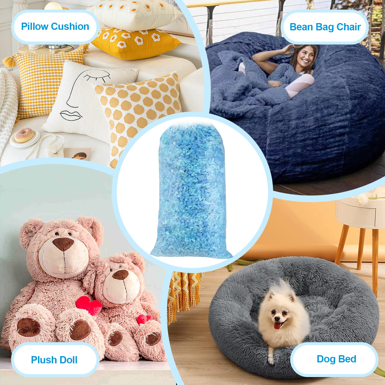 Rembourrage De Pouf, Rembourrage Doux Pour Coussins De 5