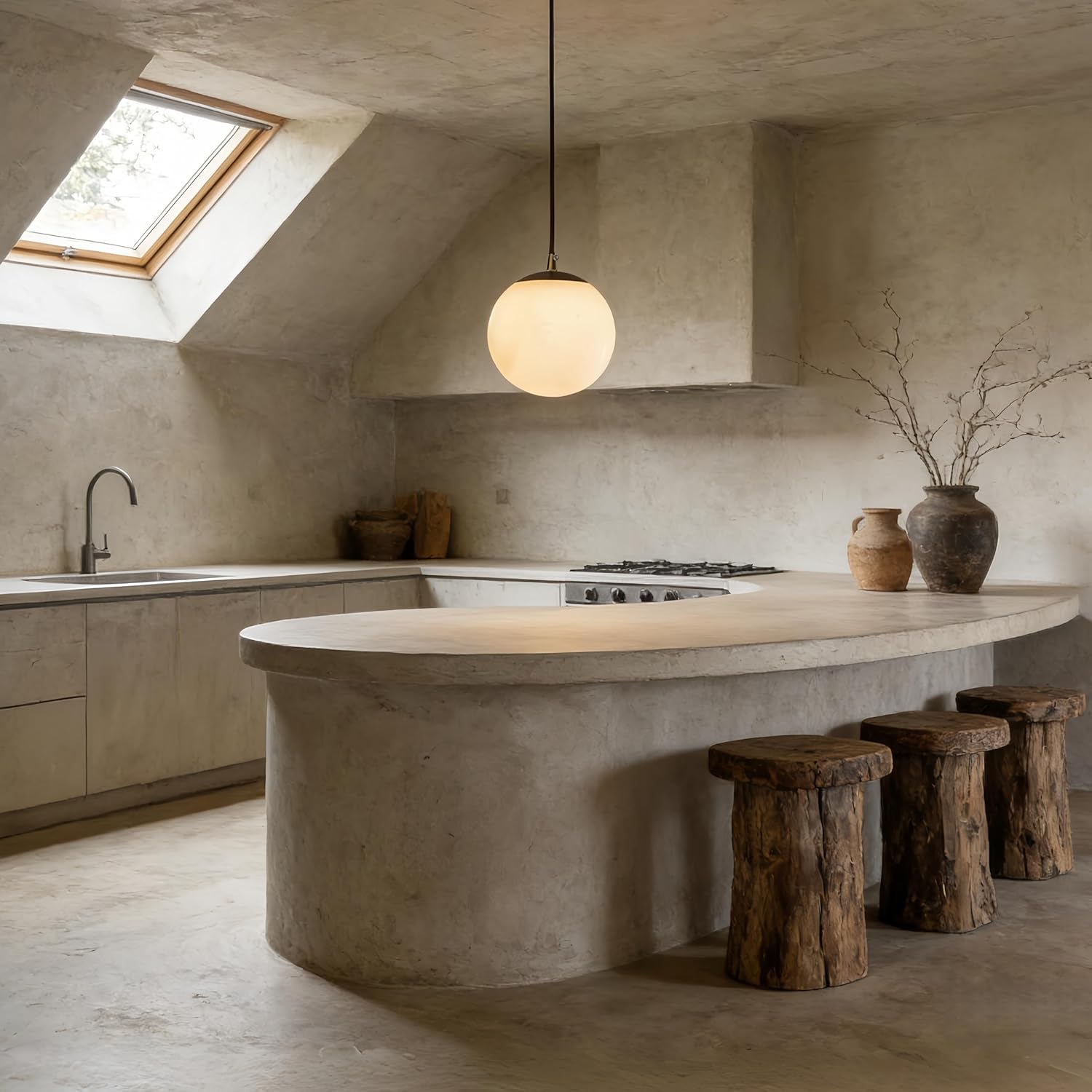 Natural Alabaster Pendant Lights Kitchen Island, D-5.9in White Pendant Light Fixture, Light Pendant Marble Globe Shade White for Bedroom, Bathroom, Dining Room, Living Room