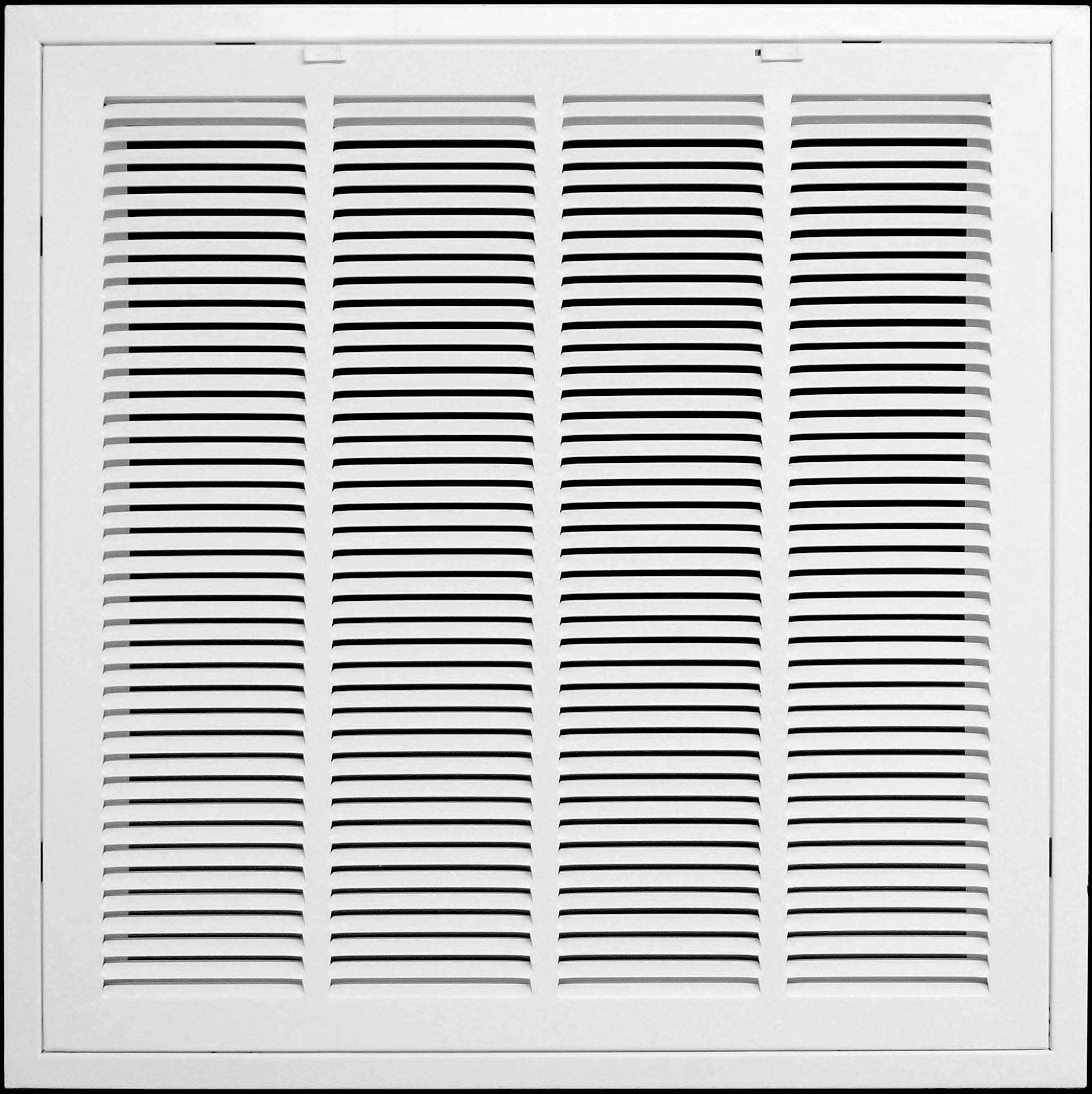Photo 1 of 20" X 20" Return Air Filter Grille - Filter Included - Easy Plastic Tabs for Removable Face/Door - HVAC VENT DUCT COVER - White [Outer Dimensions: 22 5/8"w X 22 5/8"h] 20 X 20