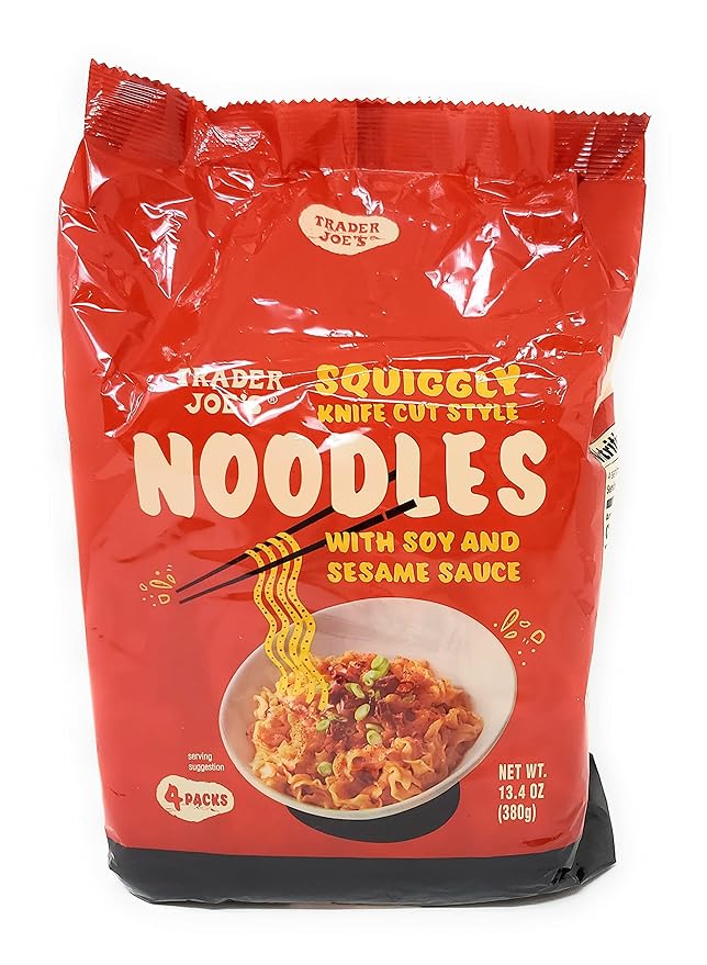Trader Joe’s Squiggly Knife Cut Noodles with Soy & Sesame