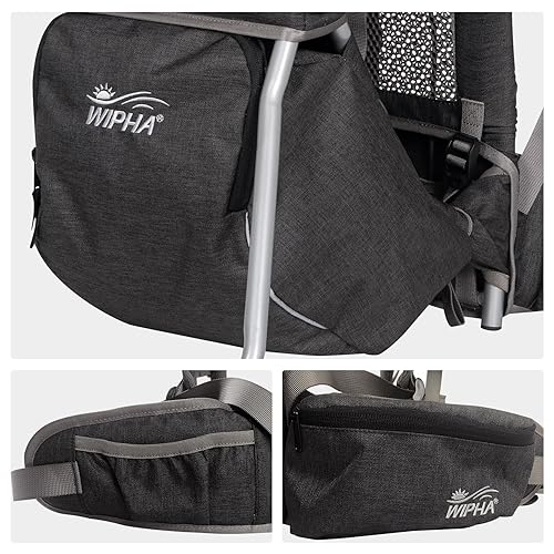 Miniatura 8 de Mochila ligera para bebé, ergonómica y segura para niños pequeños, con gran espacio de almacenamiento, mochila transportadora de bebé cómoda y de