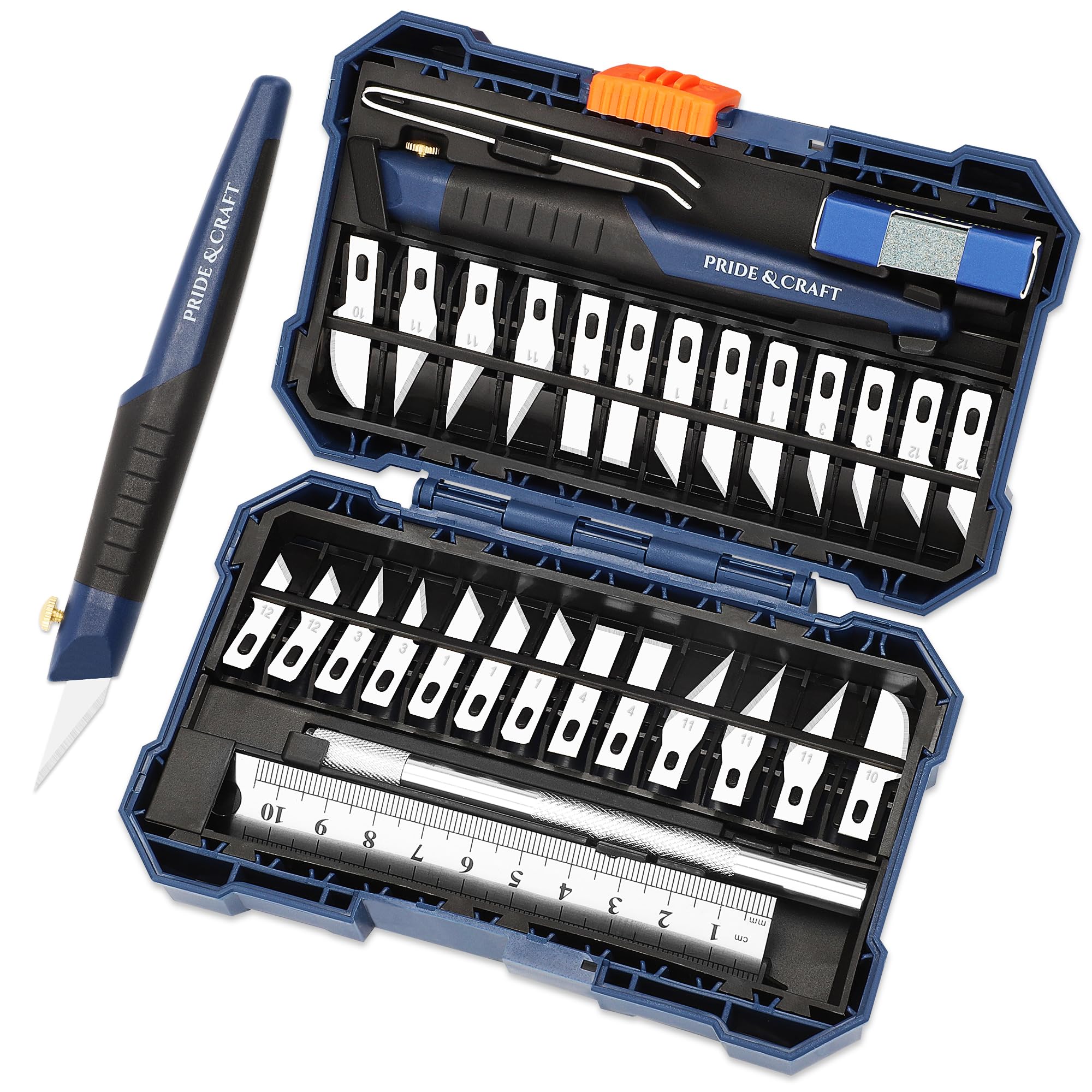 31-Piece Hobby Knife Set - Precision Crafting Blades -1