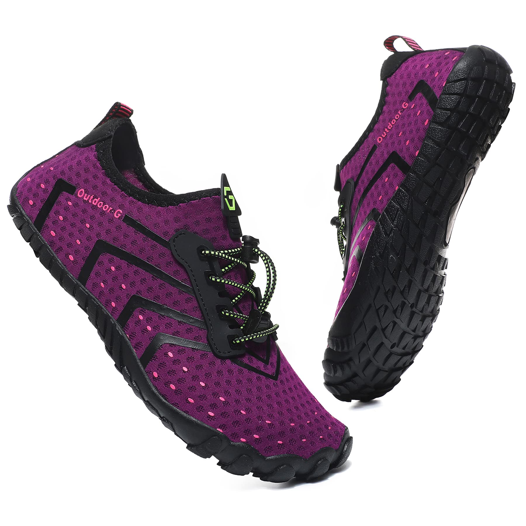 Wasserschuhe Badeschuhe Damen Herren Strandschuhe Schnell Trocknend Drainagelöcher Strand Schwimmschuhe Meeresschuh Surfschuhe Poolschuhe Unisex Barfußschuhe für Kajakfahren Fitnessstudio 36-46EU