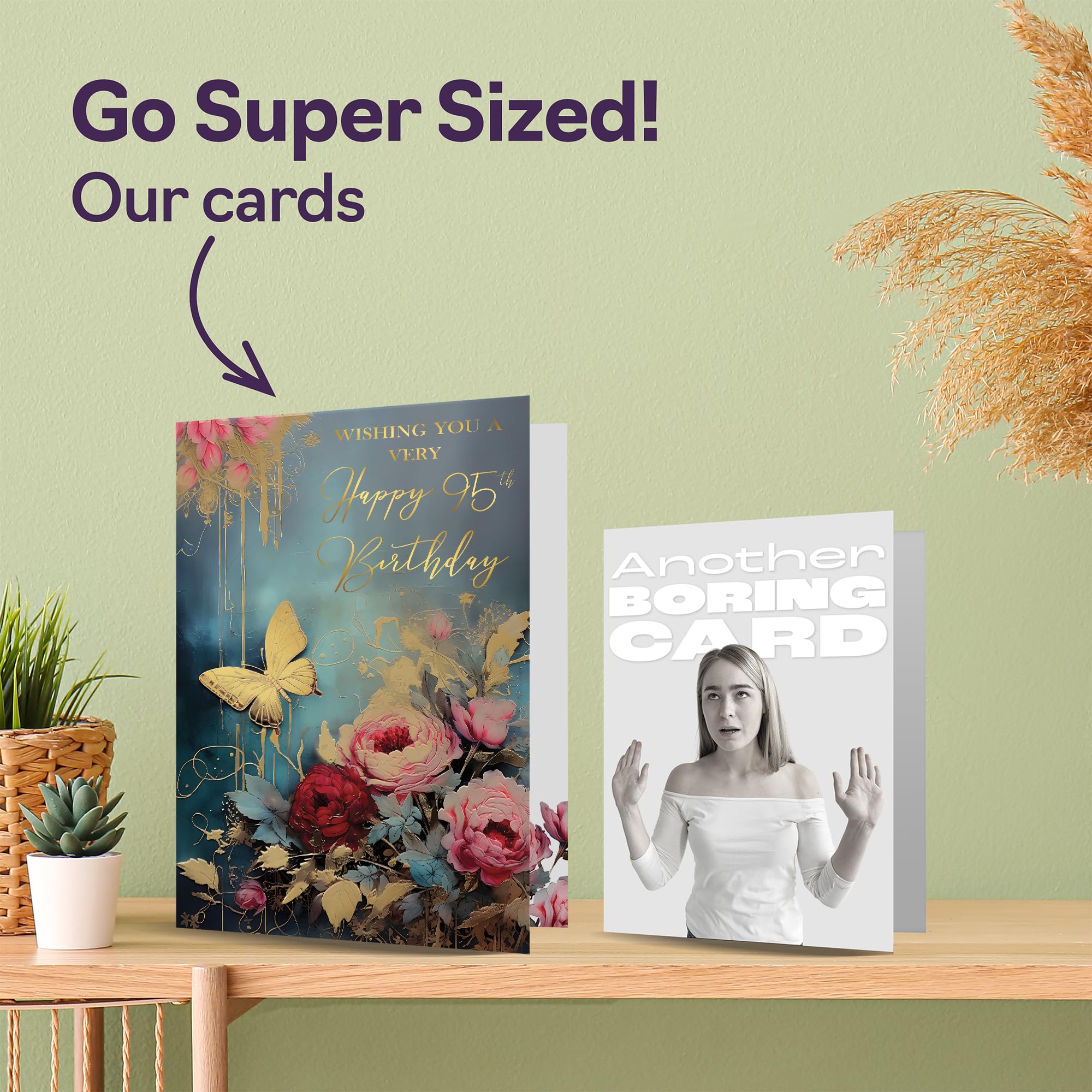 Belles Cartes D'anniversaire Dorées Pour Femme Ballons De Fête Dorés