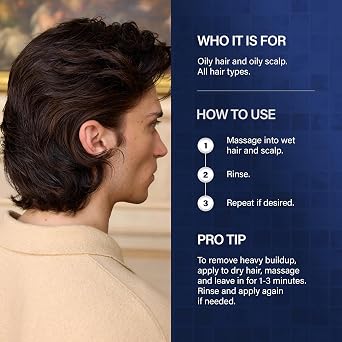 1922 by J.M. Keune Deep Cleansing Shampoo, Men's Clarifying Cleanser with Creatine and Bamboo, Removes Product Buildup for Oily Hair and Scalp, 8.5 Fl Oz
