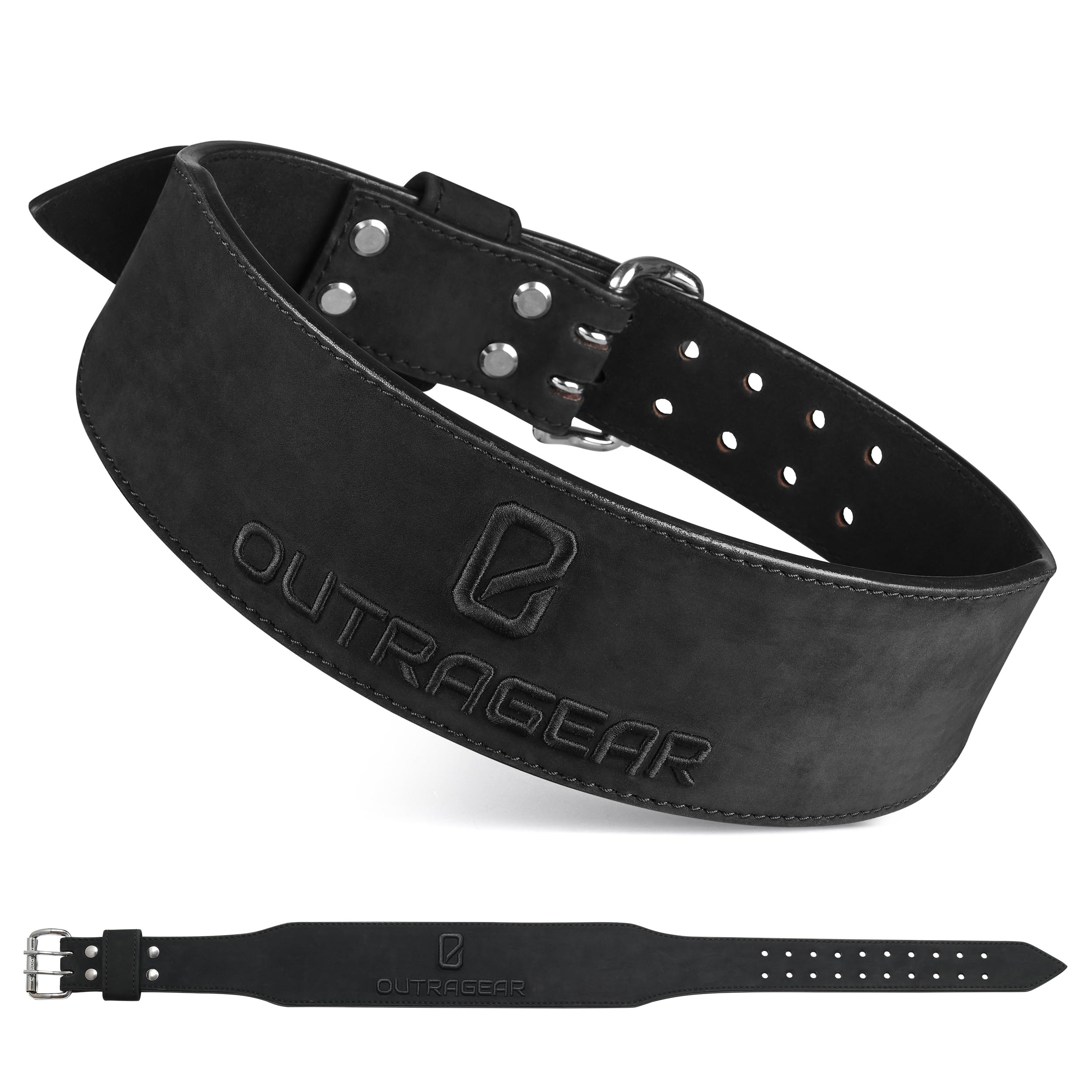 Cintura per sollevamento pesi in vera pelle, 7 mm, cintura da palestra per allenamento della forza, fibbia regolabile, cintura per sollevamento pesi, per uomini e donne con supporto lombare