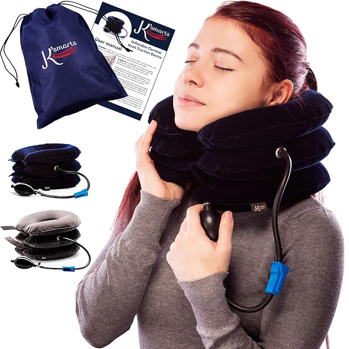 Buy Pinched Nerve Neck Stretcher Cervical Traction Device for Home Pain