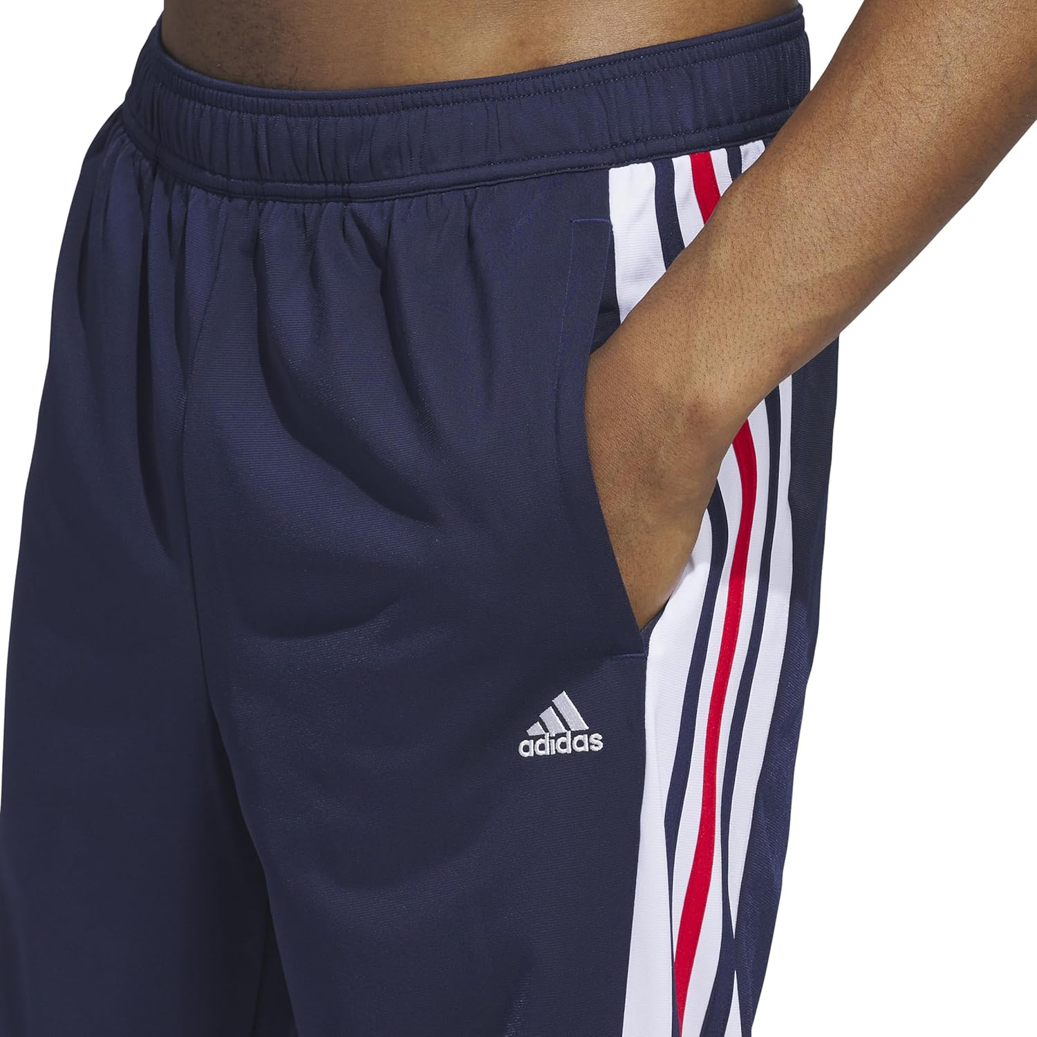 Adidas Mens Essentials Color Block Tricot Track Pants - Image 4