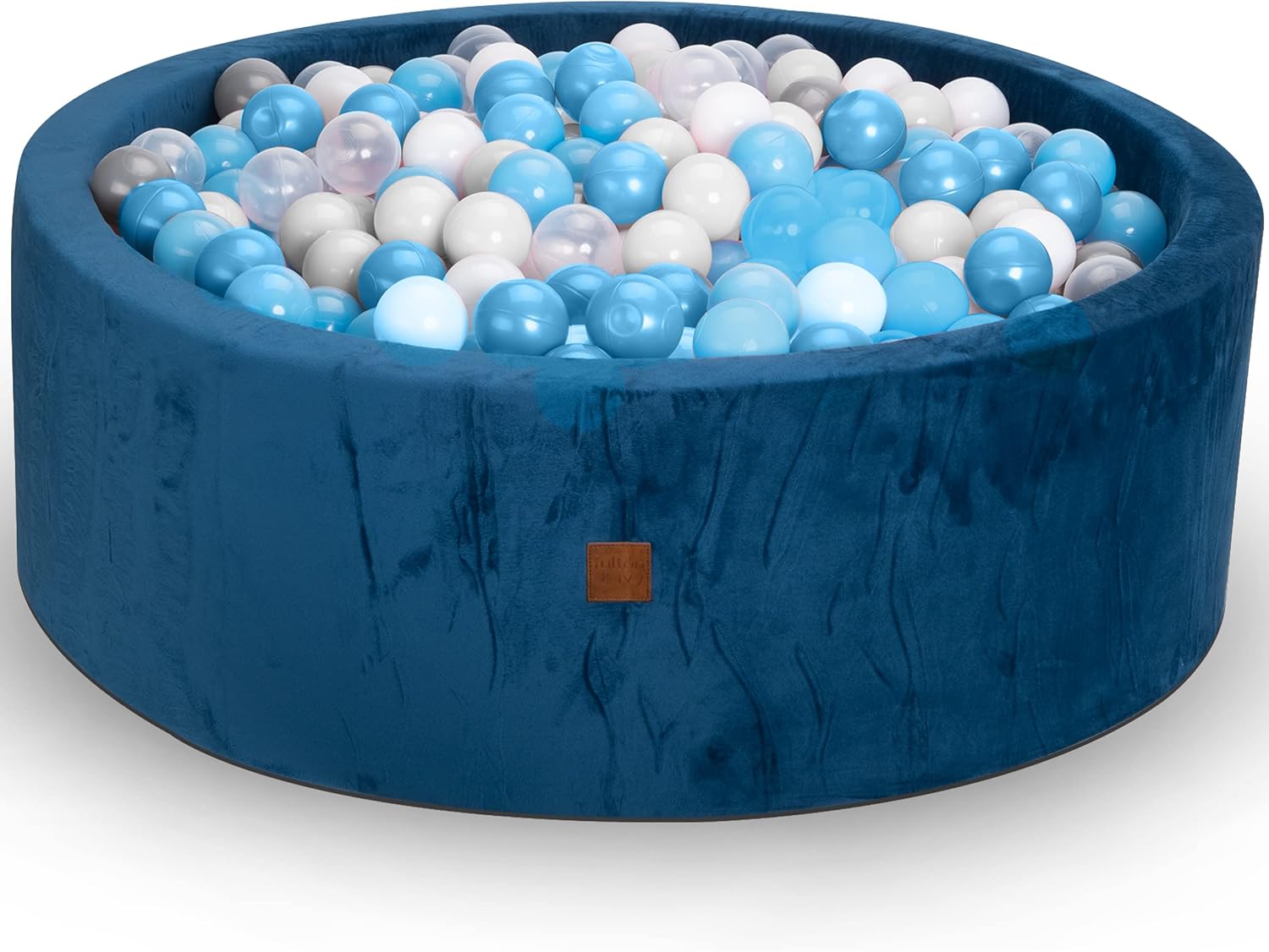 Fulton & Ivy Premium Memory Foam Ball Pit for Toddlers 1-3 (35"x11.8") - Easy Clean, Non-Toxic Sensory Play Pit