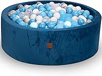 Fulton & Ivy Premium Memory Foam Ball Pit for Toddlers 1-3 (35"x11.8") - Easy Clean, Non-Toxic Sensory Play Pit